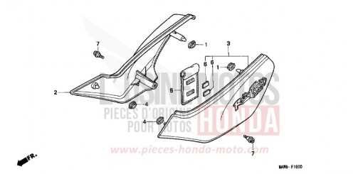 COUVERCLE LATERAL XL600VX de 1999